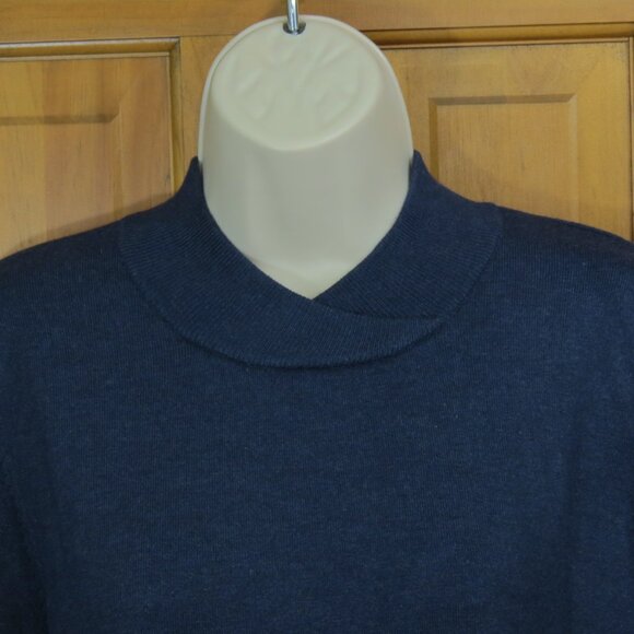 Sunday Women's Navy Sweater Crew Neck Viscose Blend Size Large - Picture 2 of 11